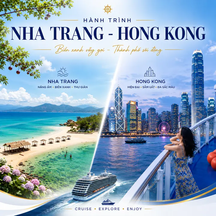 Du lịch hè 2026 – Hành trình hiếm – Du thuyền khởi hành từ Việt Nam